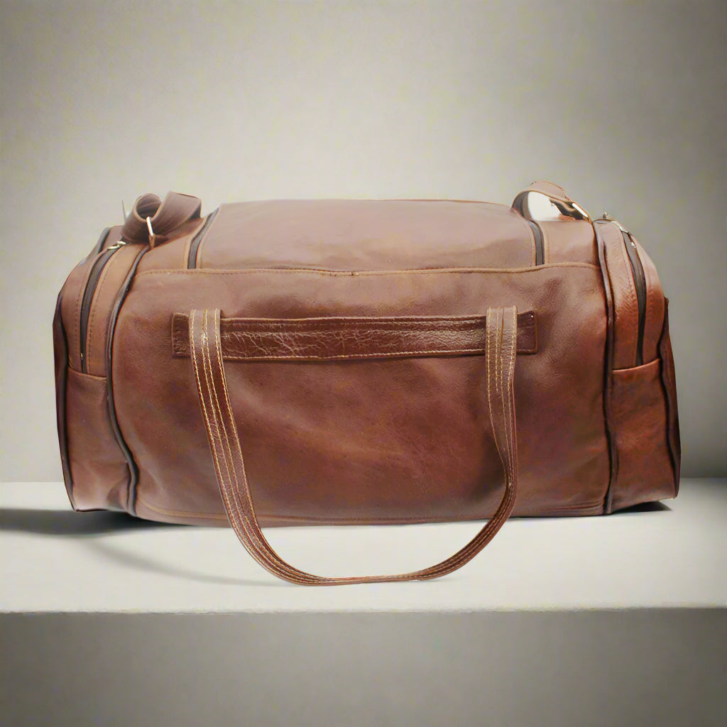 Bobby Square Leather Duffle Bag