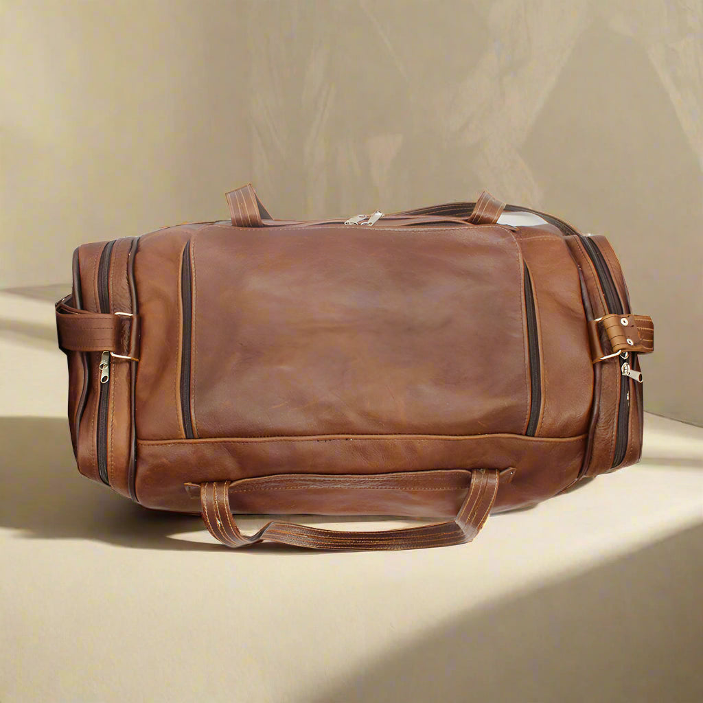 Bobby Square Leather Duffle Bag