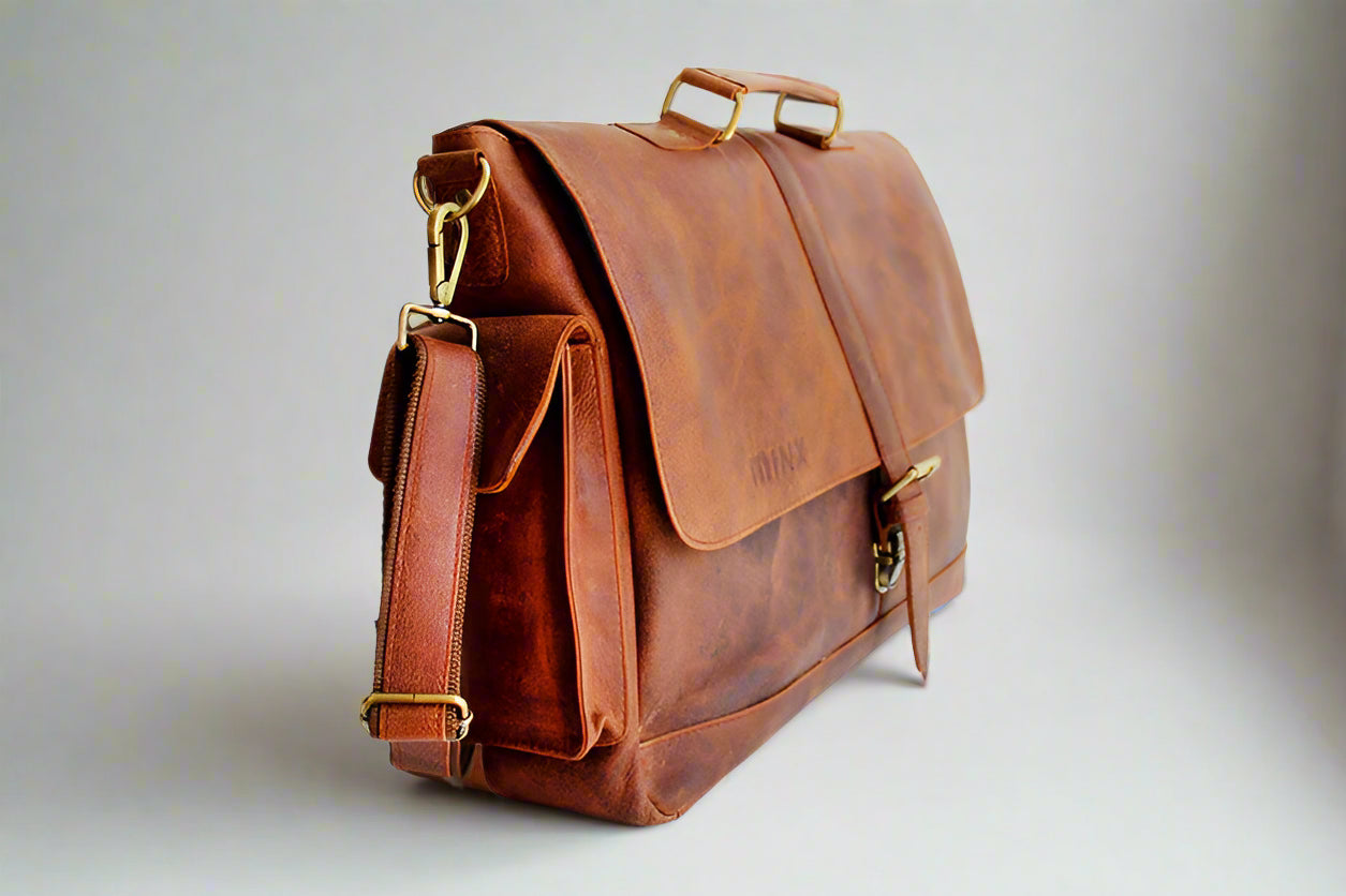 Dominican Leather Laptop Bag
