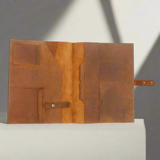 Multifunctional Leather Business Folder