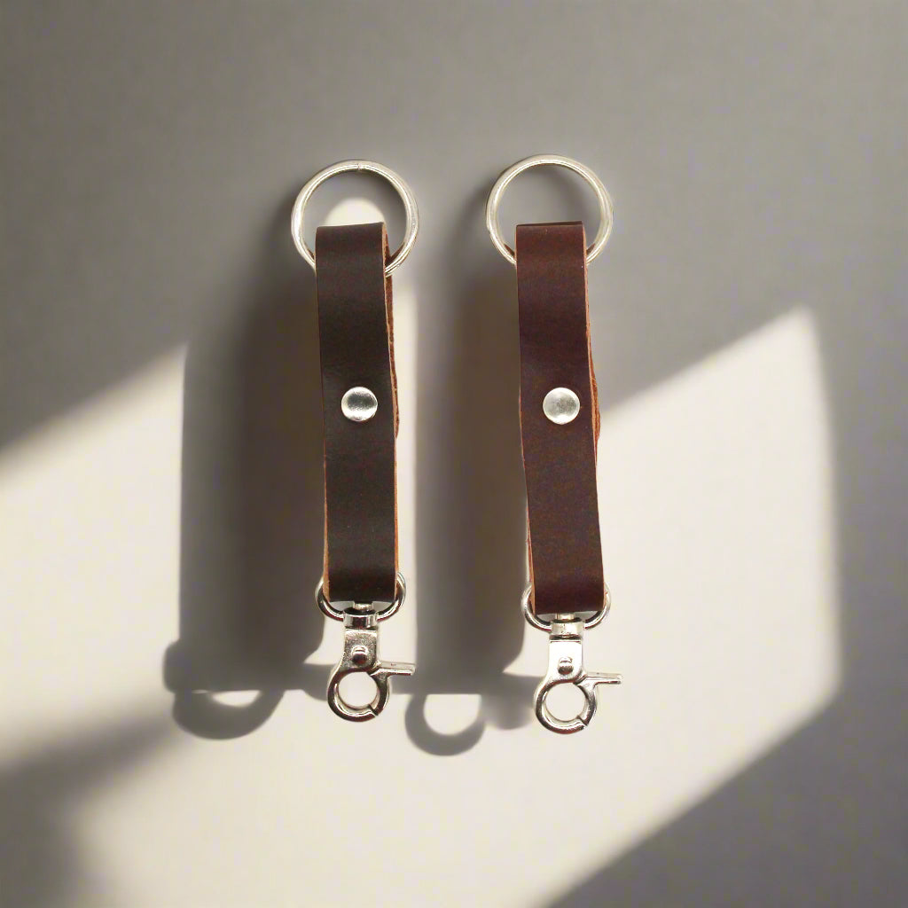 His & Her's Leather Key Rings