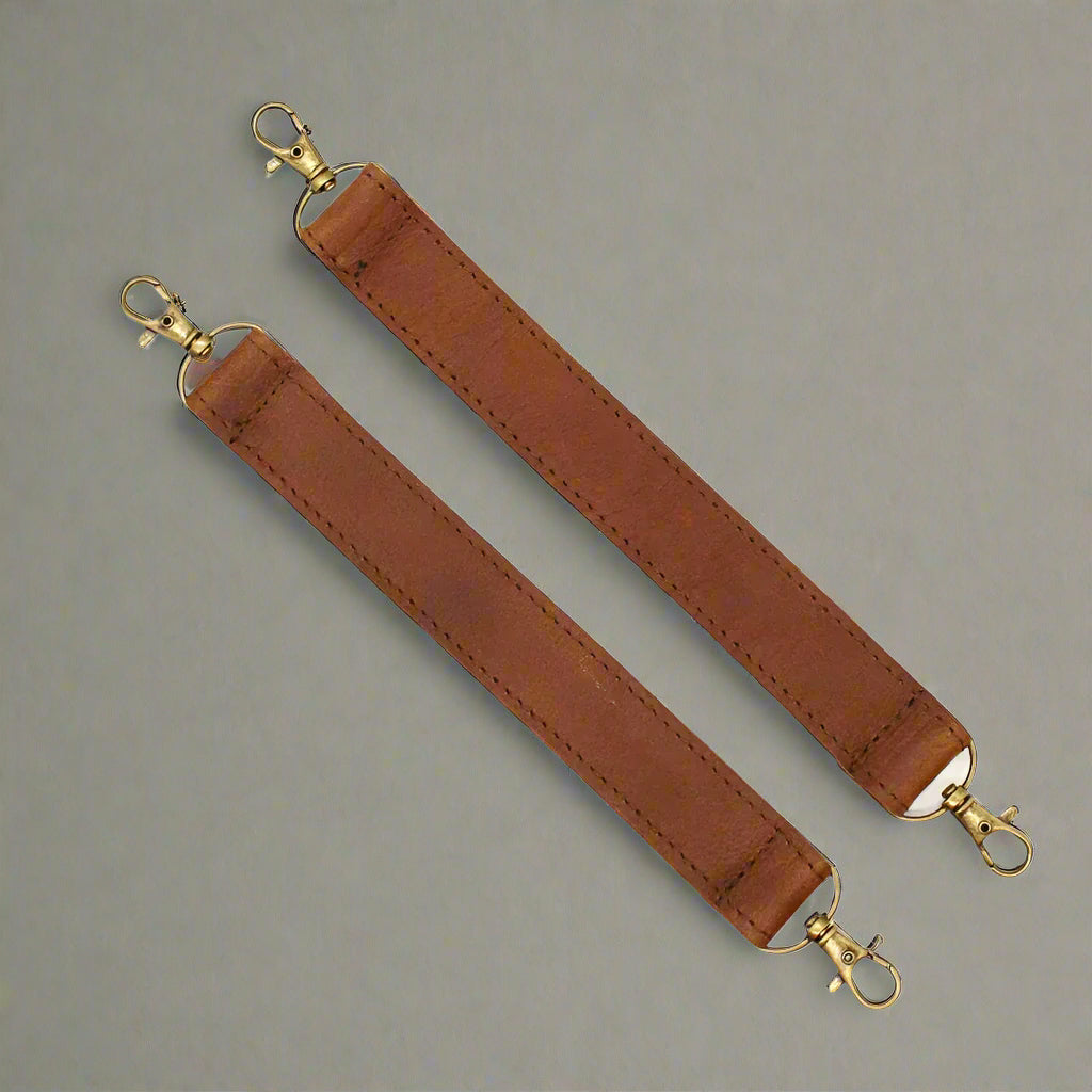 Stroller Leather Straps Set of 2