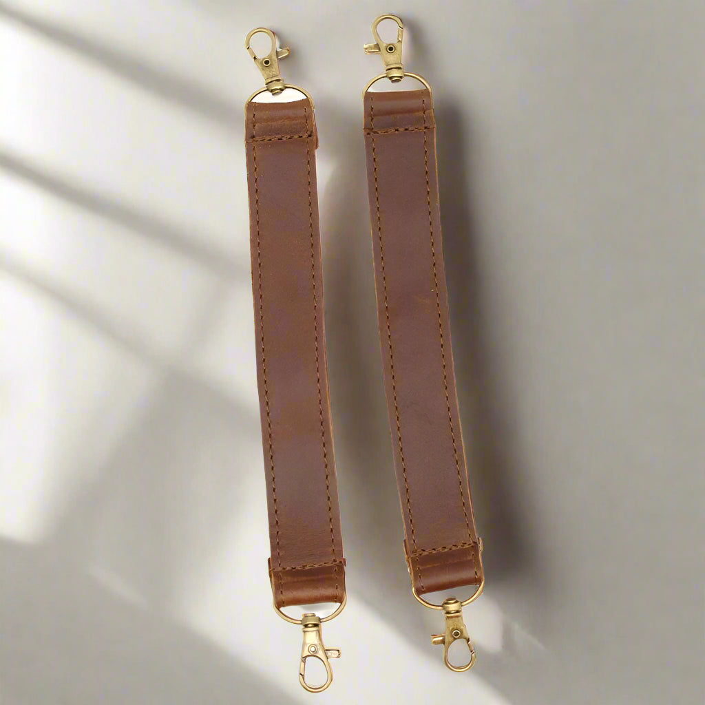 Stroller Leather Straps Set of 2