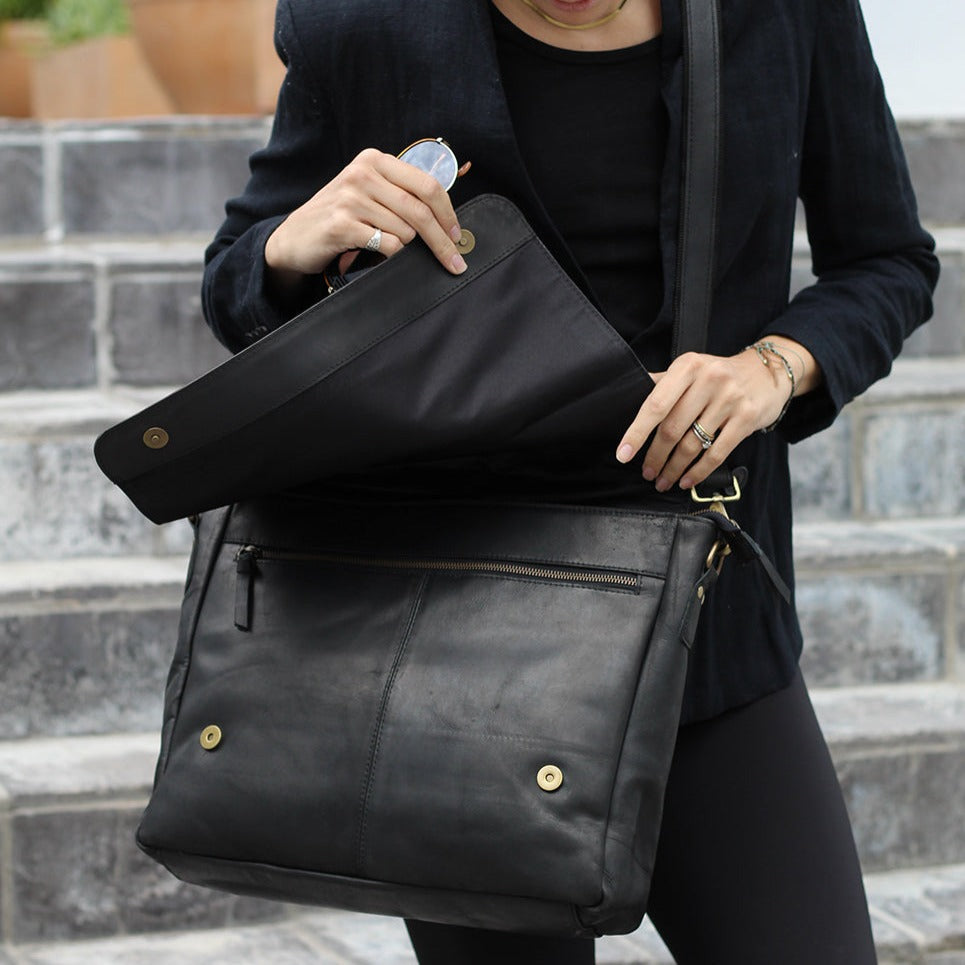 Tahiti Leather Laptop Bag