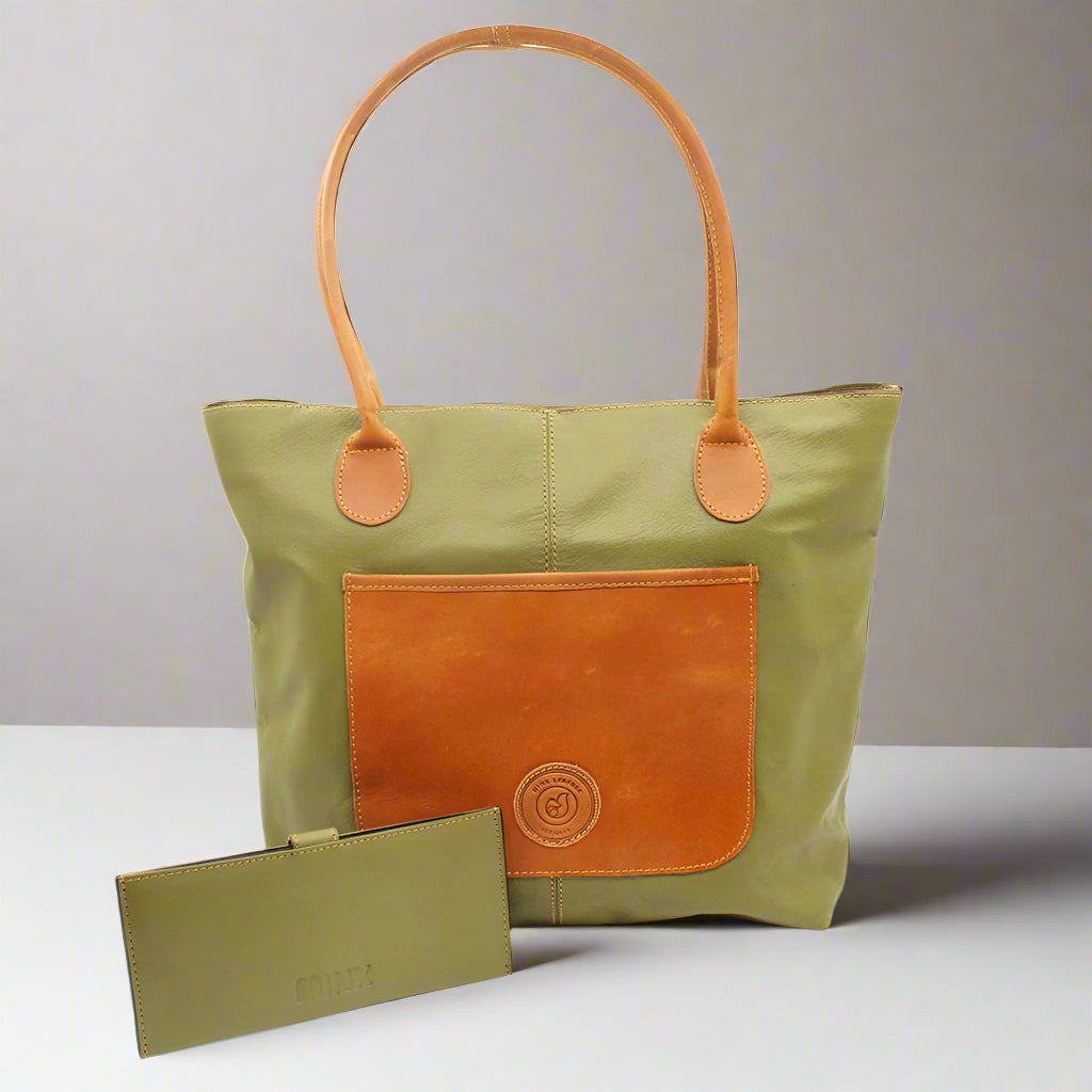 Olivia Leather Handbag Combo