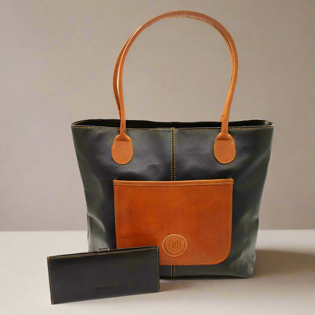 Claudia Leather Hand Bag Combo