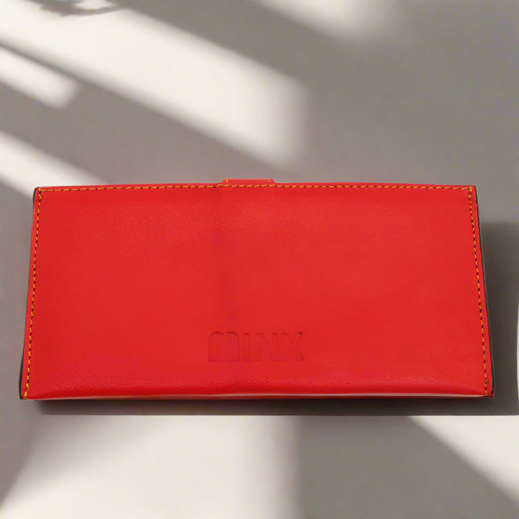 Ruby Leather Handbag Combo