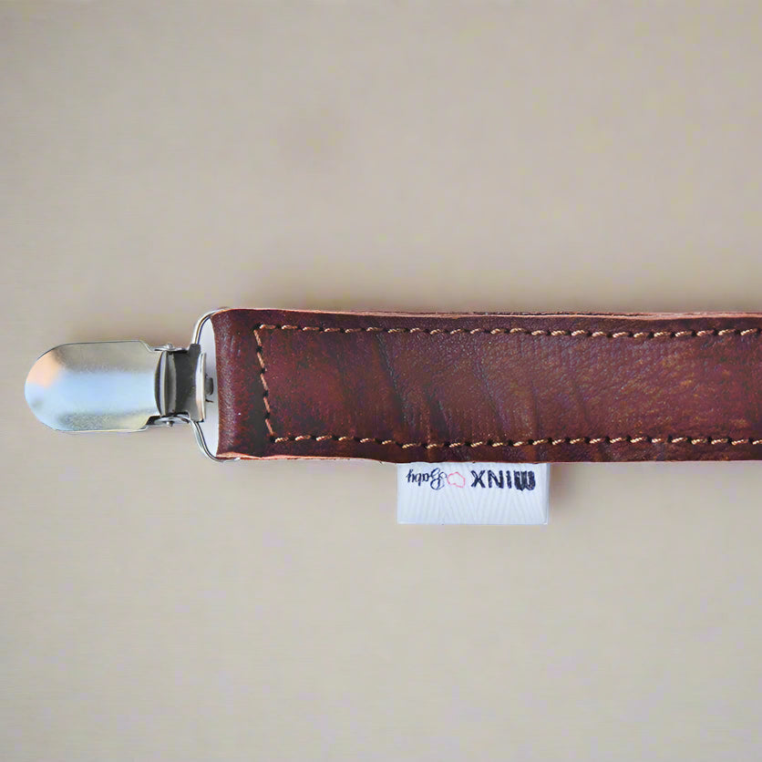 Baby Leather Dummy Clip