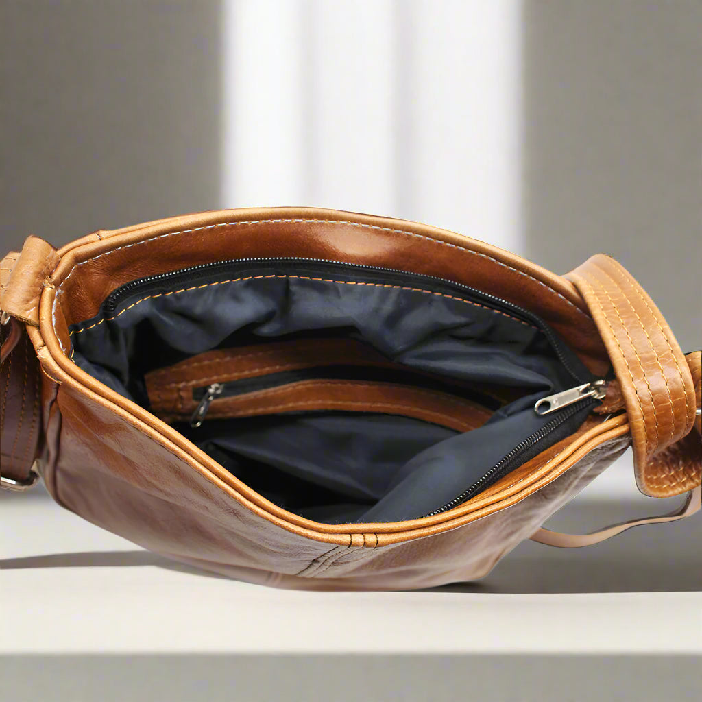 Huxley Leather Hand Bag and Bodywash