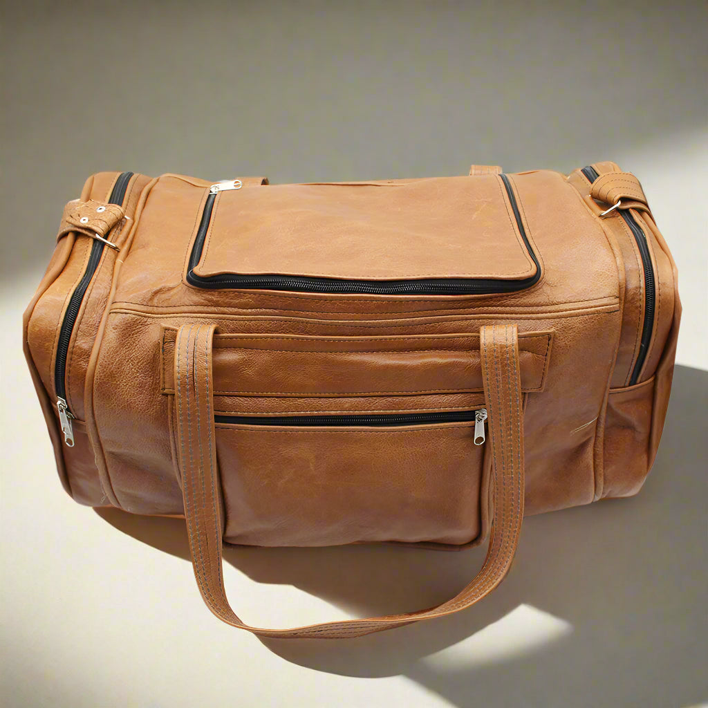 Bobby Square Leather Duffle Bag