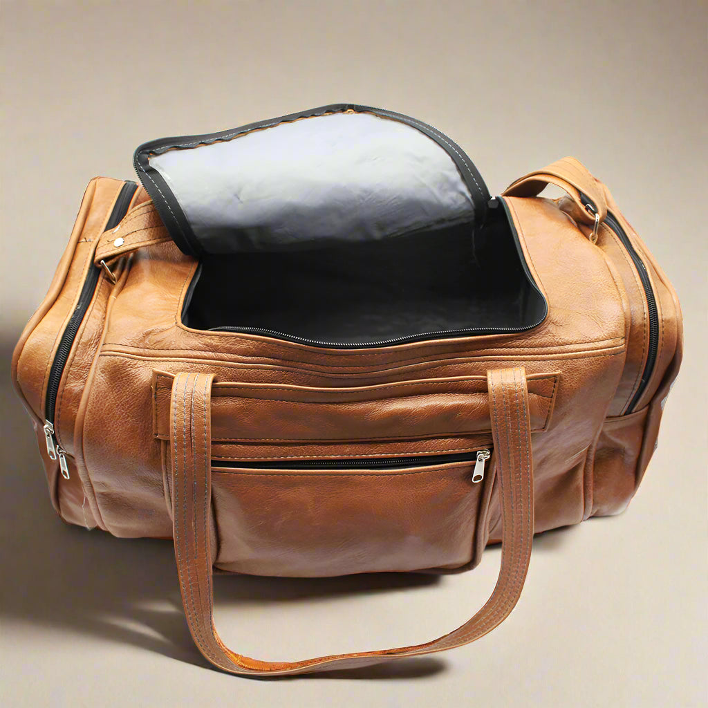 Bobby Square Leather Duffle Bag