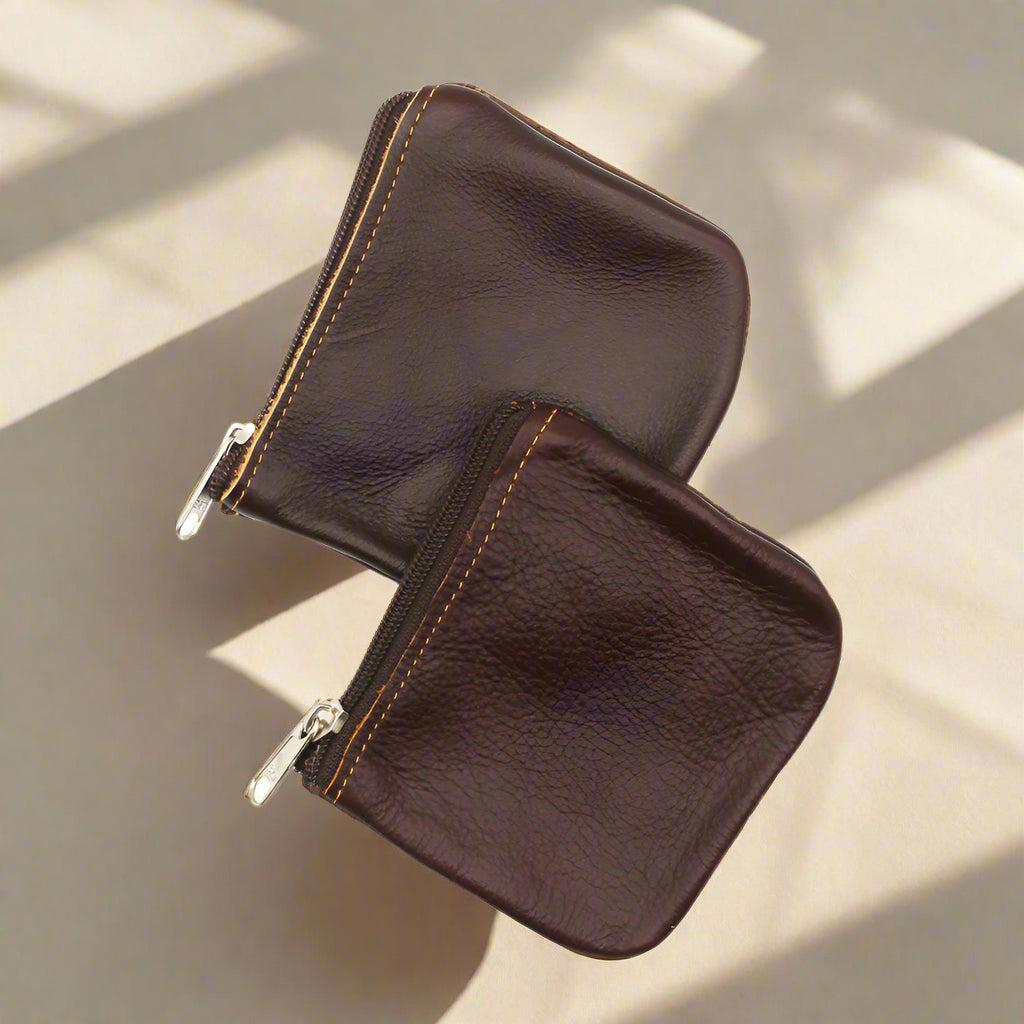 Leather Twin Coin Purse
