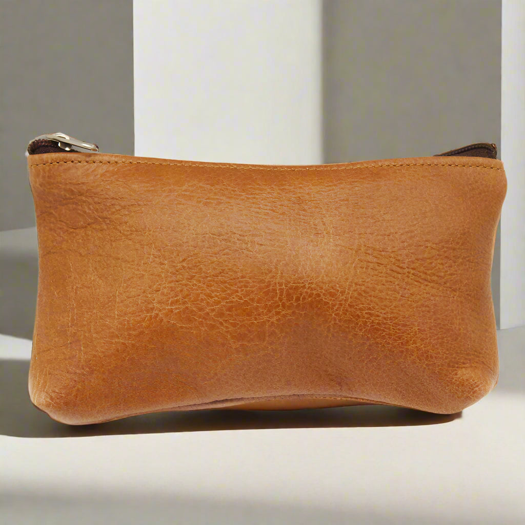 Bow Leather Make Up Bags