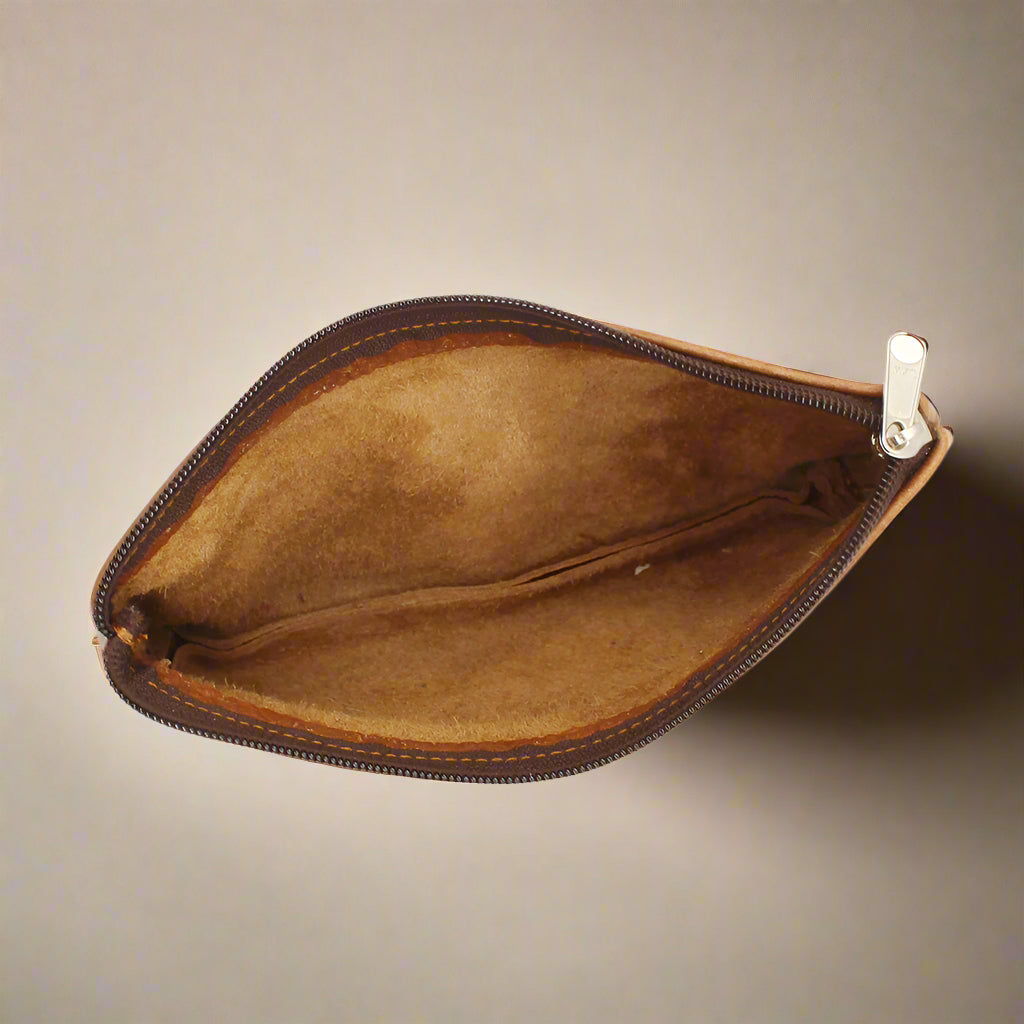 Bow Leather Make Up Bags