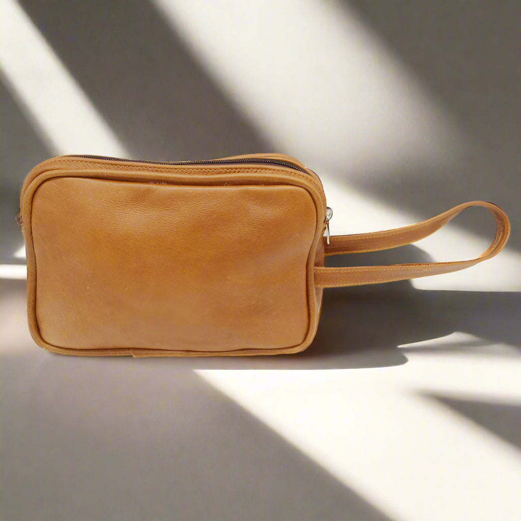 Dino Leather Toiletry Bag Gift Set