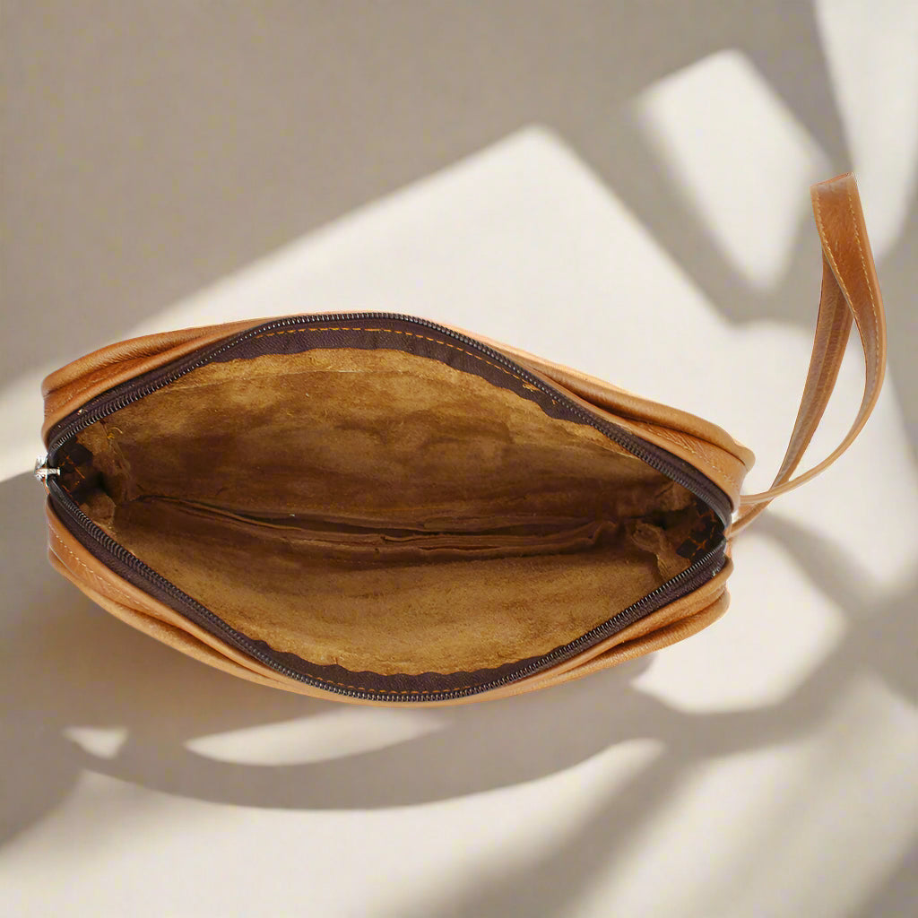 Dino Leather Toiletry Bag Gift Set