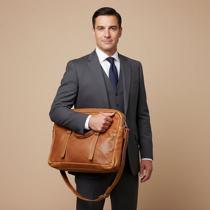 Dakota Leather Laptop Bag