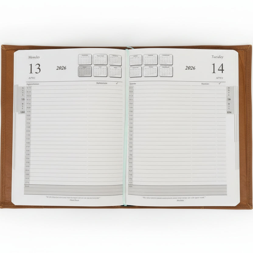 A4 Diary Cover Genuine Leather