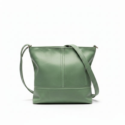 Green Leather Sling Bag
