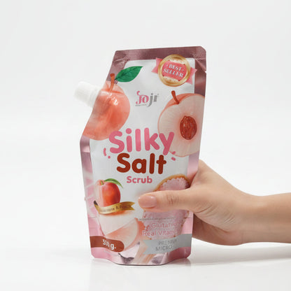 Silky Glutathione and Peach Salt Scrub