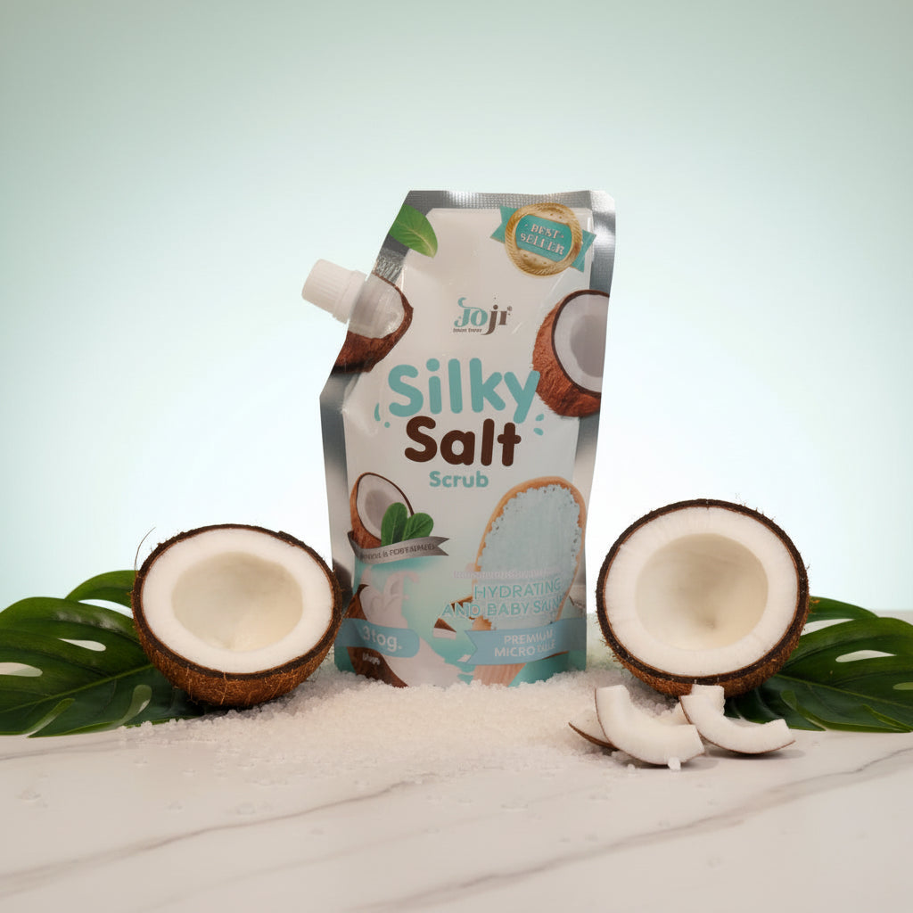 Silky Coconut and Peppermint  Salt Scub