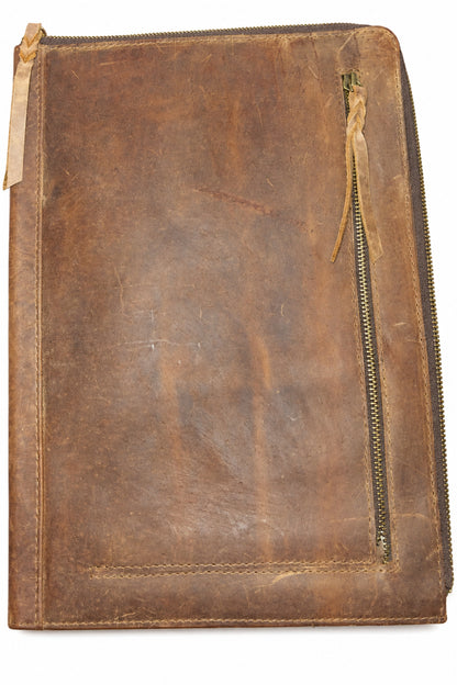Business Rustic zip folder