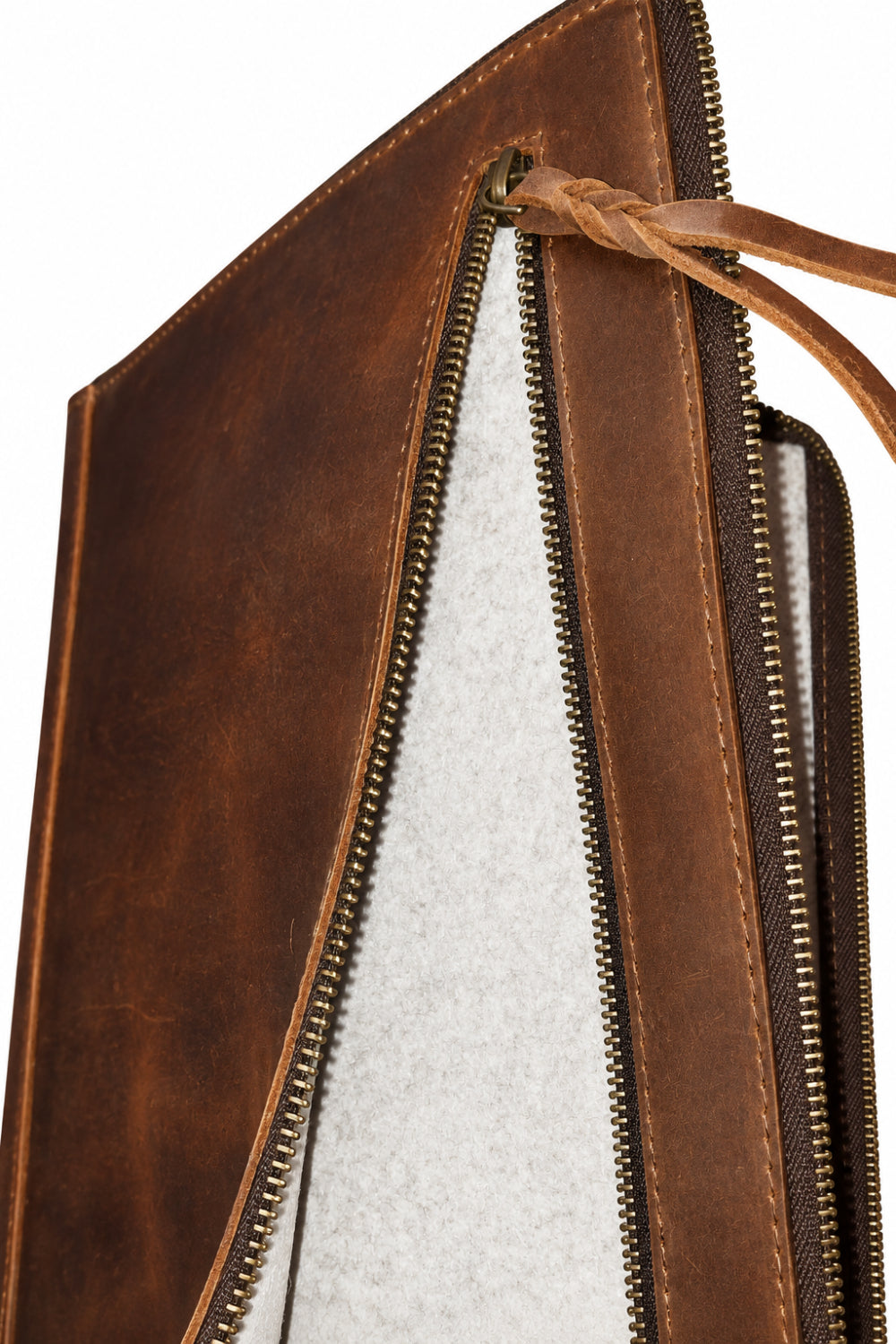 Business Rustic zip folder