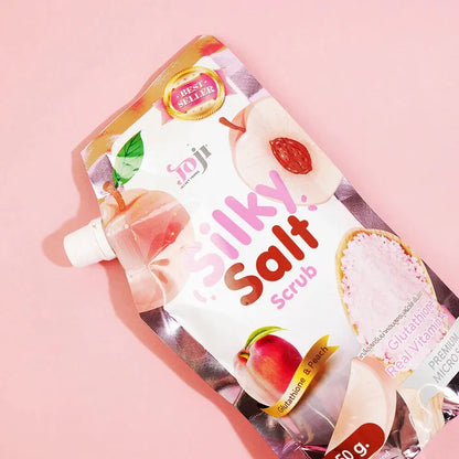 Silky Glutathione and Peach Salt Scrub