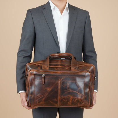 Crete Leather Laptop Bag