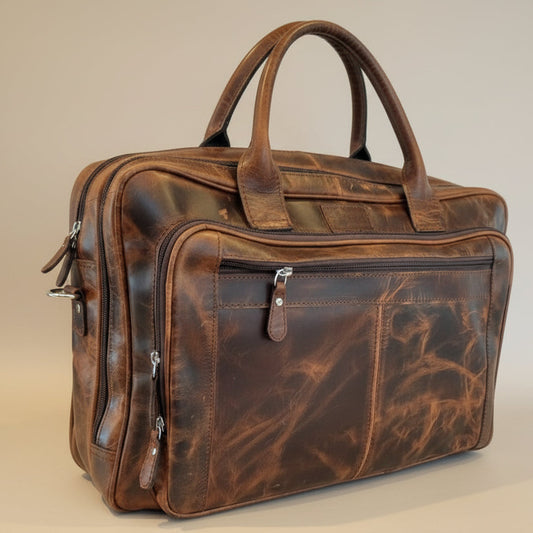 Crete Leather Laptop Bag
