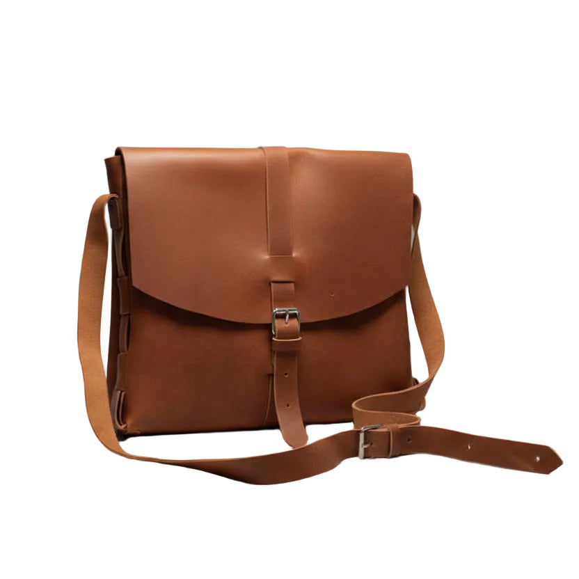 Classic Leather Messenger Bag