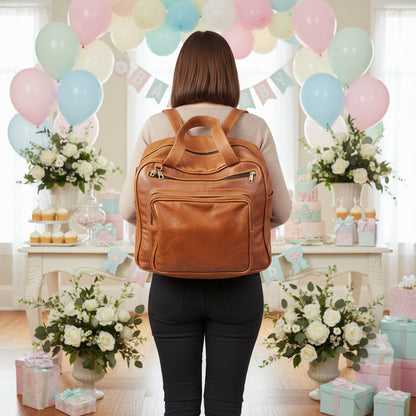The Coney – Leather Nappy & Travel Bag