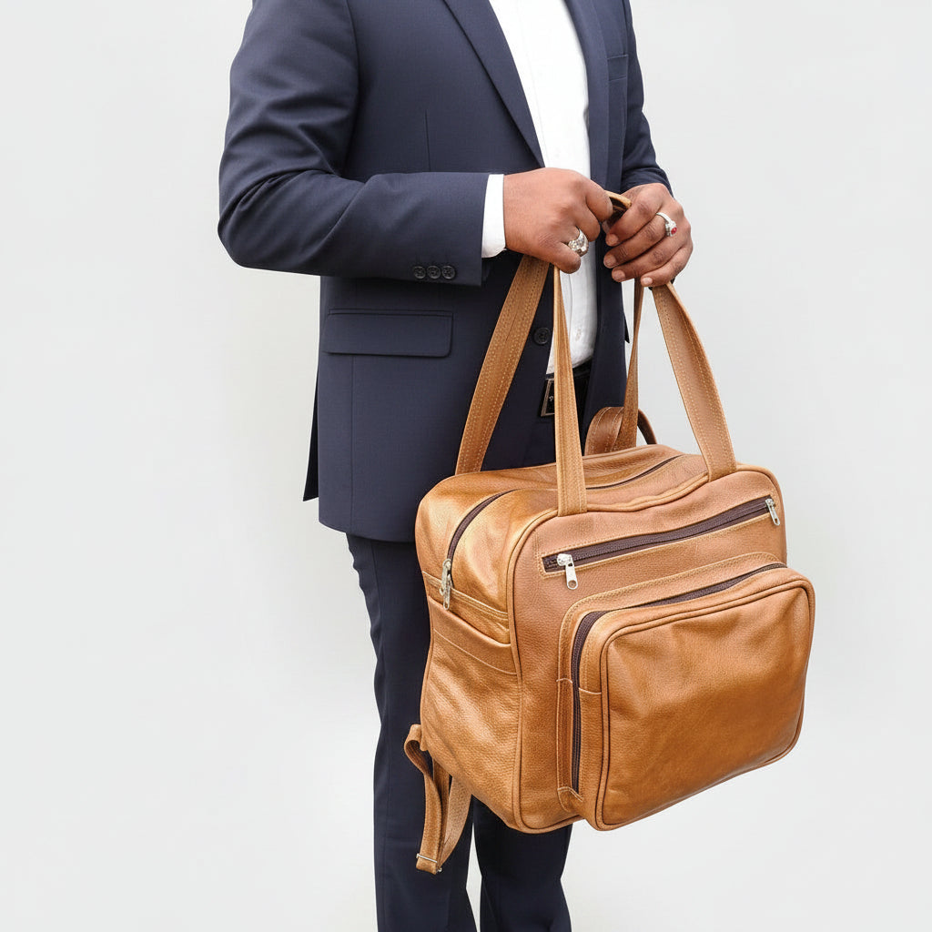 The Coney – Leather Nappy & Travel Bag