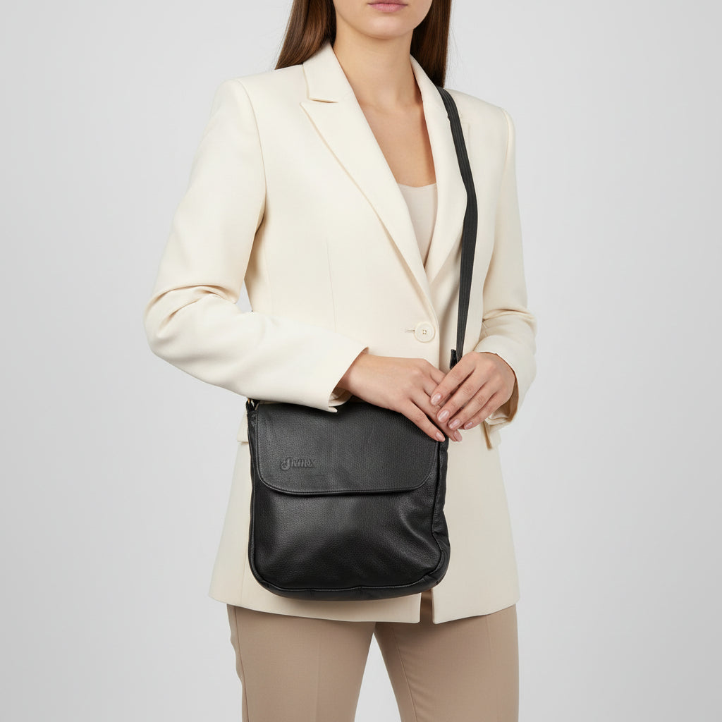 Huxley Black XL Crossbody Bag