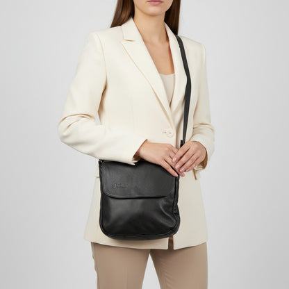 Huxley Black XL Crossbody Bag