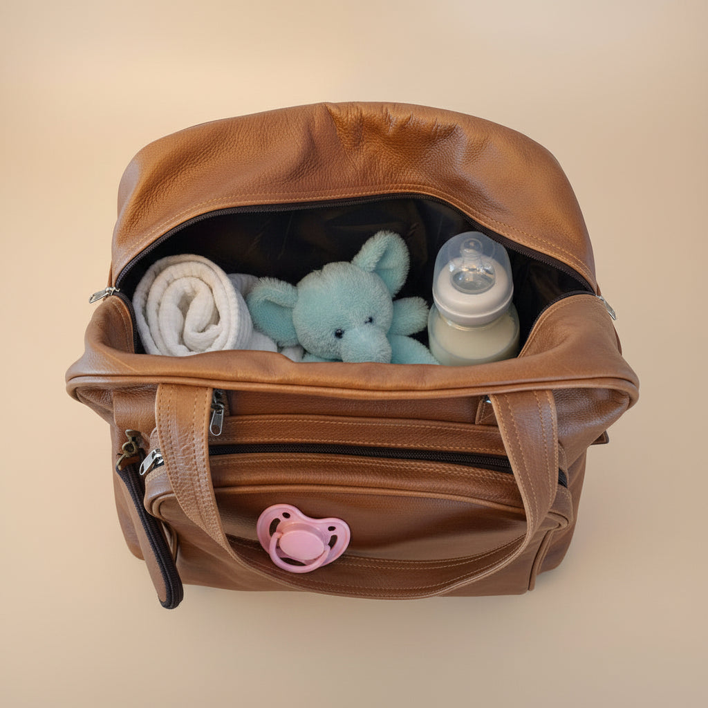 The Coney – Leather Nappy & Travel Bag