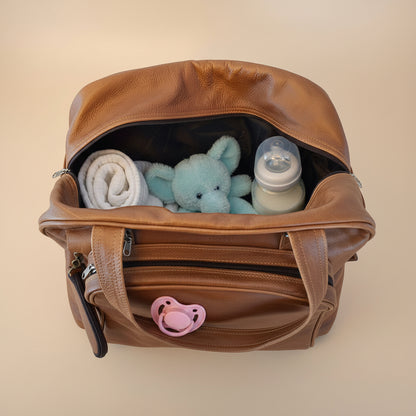 The Coney – Leather Nappy & Travel Bag