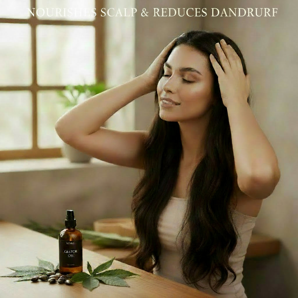 Pure Castor Oil - Cold-Pressed, Hexane-Free