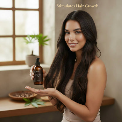 Pure Castor Oil - Cold-Pressed, Hexane-Free