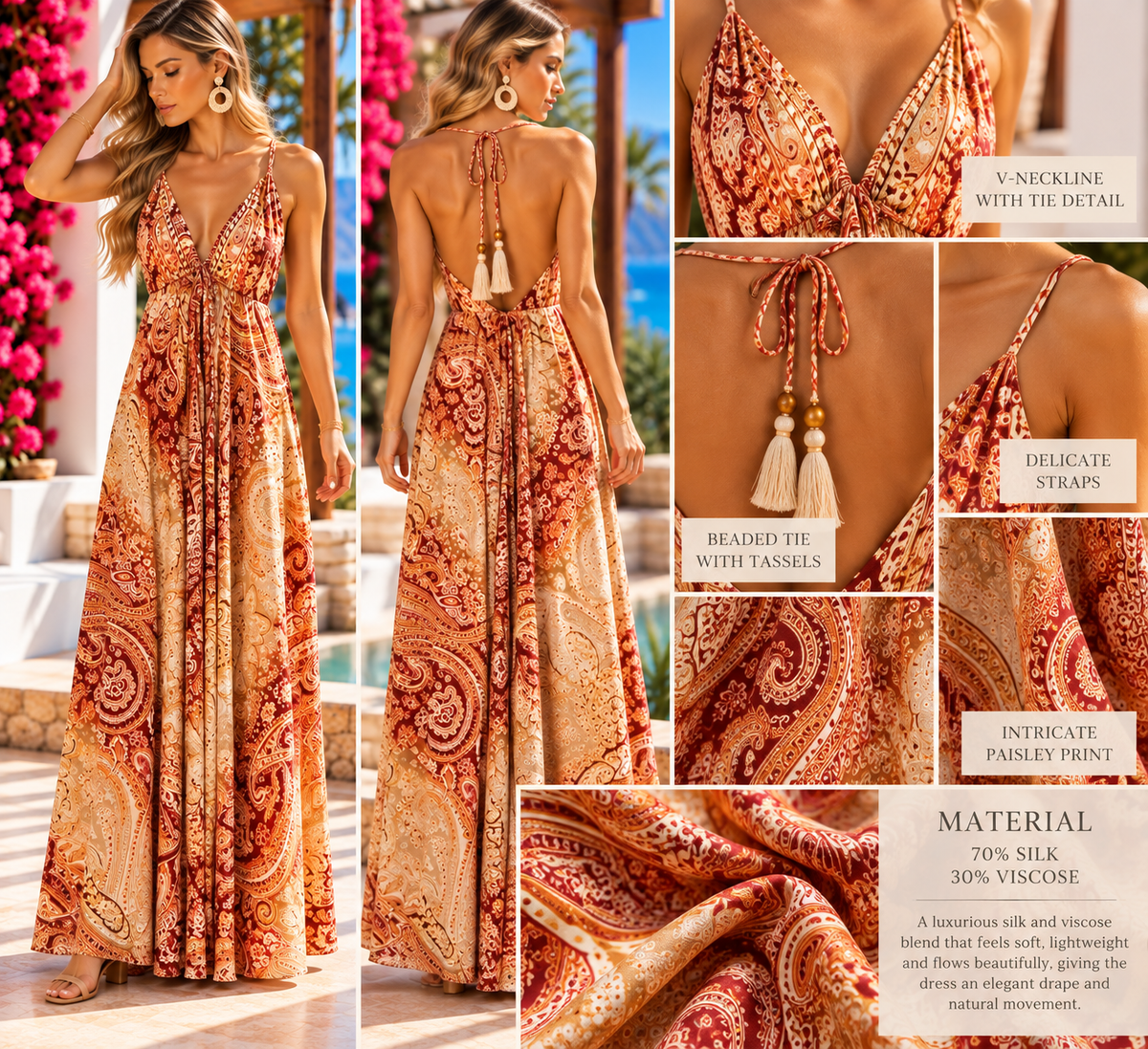 Sienna Paisley Silk Magic Dress