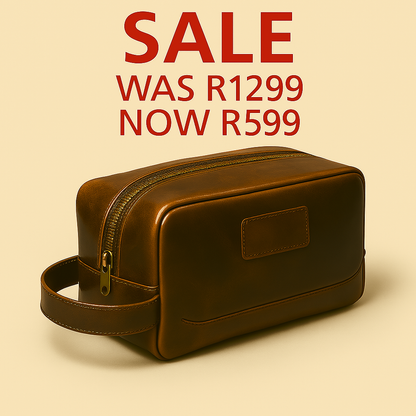 Classic Leather Toiletry Bag