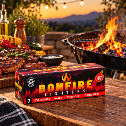 Bonfire Firelighters – Waxed Woodchip Fire Starters
