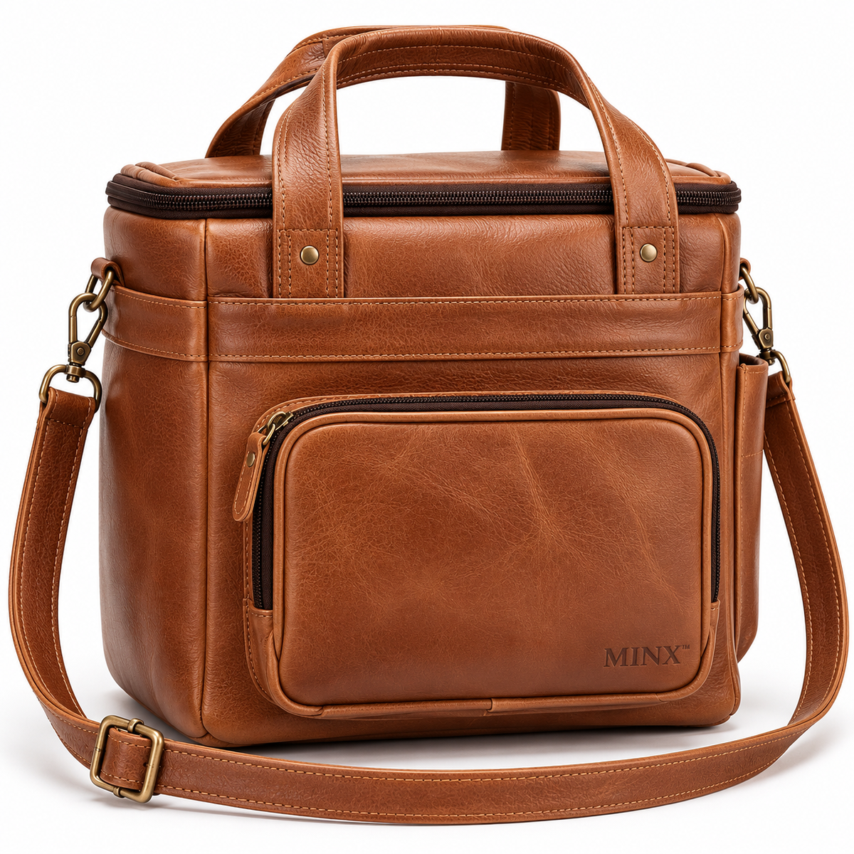 Genuine Leather Gym & Meal Prep Bag – Training, Fitness & Everyday Carry