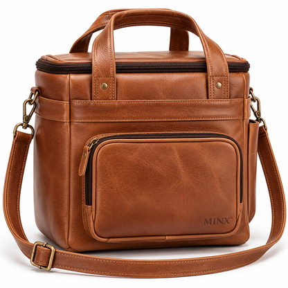 Genuine Leather Gym & Meal Prep Bag – Training, Fitness & Everyday Carry
