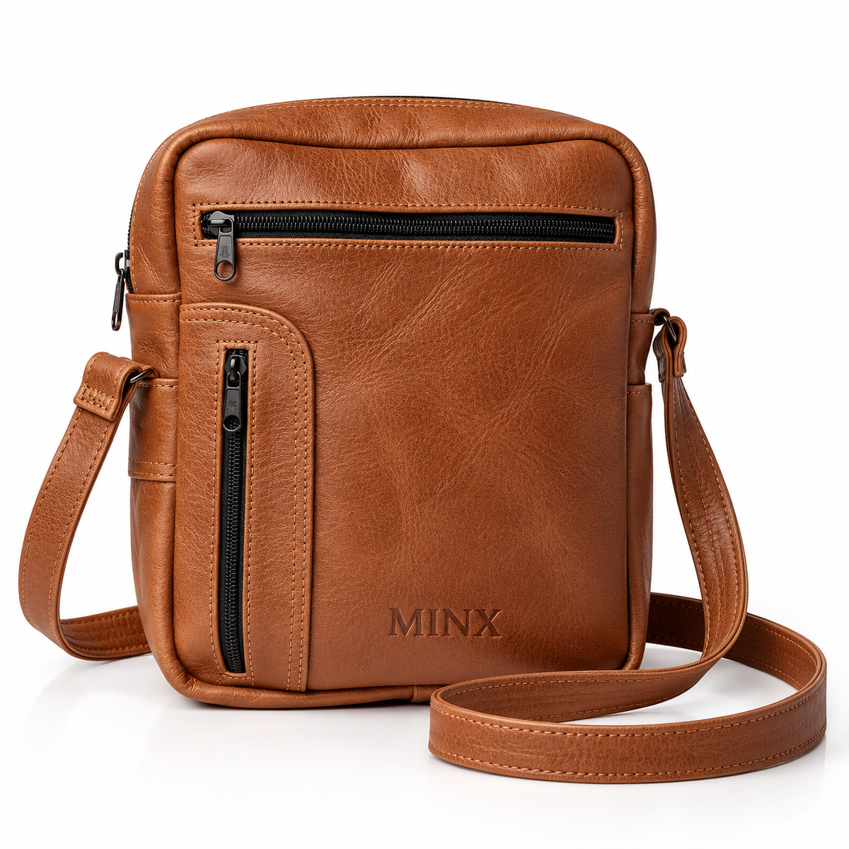 The Traveller Genuine Leather Sling Bag – Unisex Leather Crossbody Bag