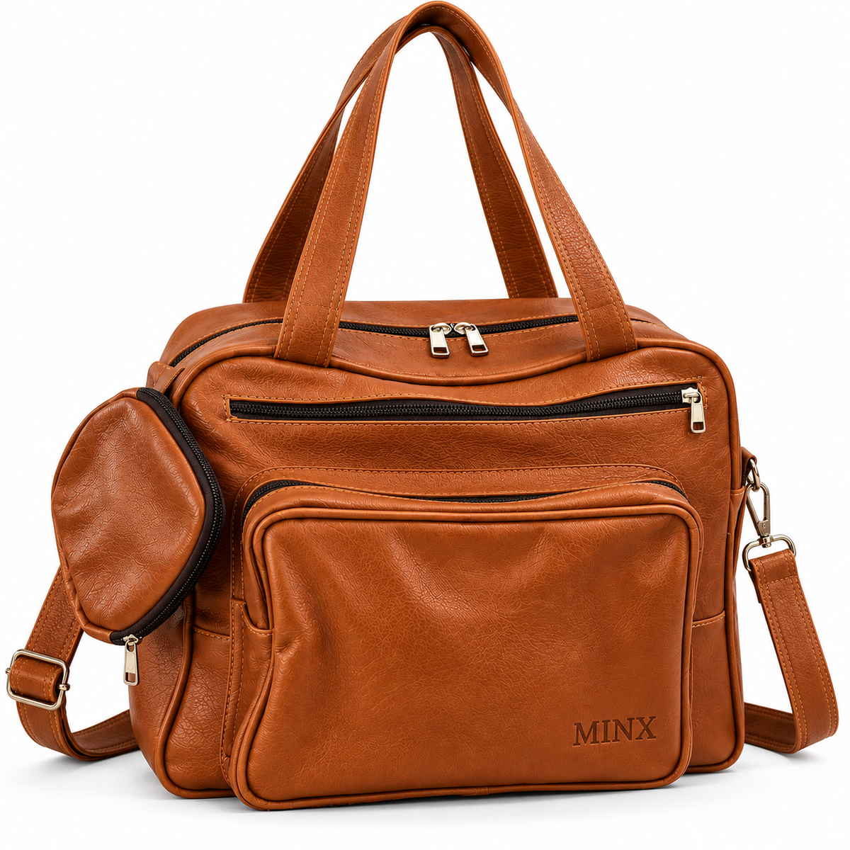 The Coney Genuine Leather Nappy Bag – Luxury Baby & Travel Backpack