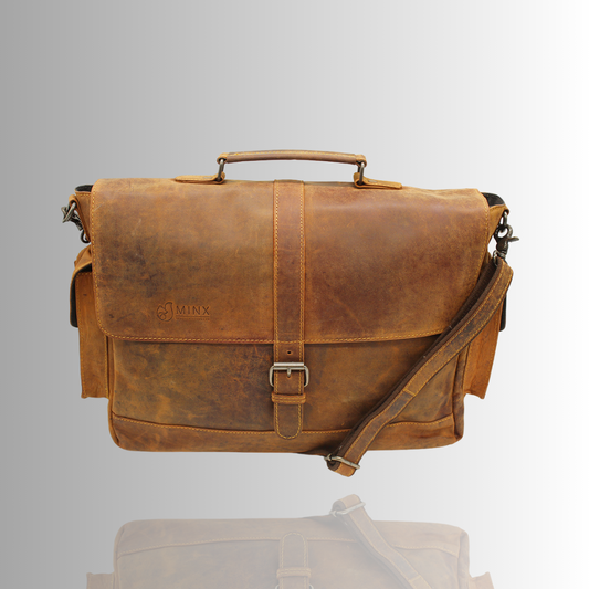 Dominican Leather Laptop Bag