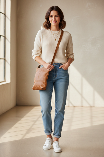 Get up and go Leather Bag