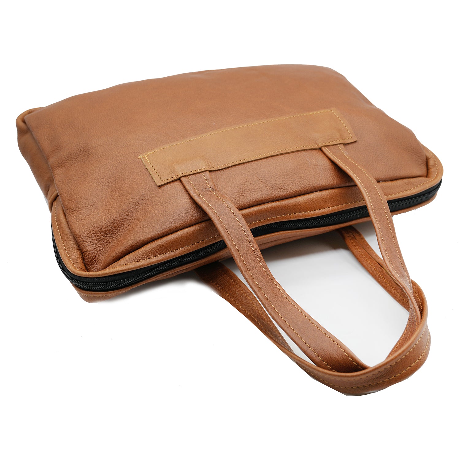 Leather laptop sleeve with strap best sale