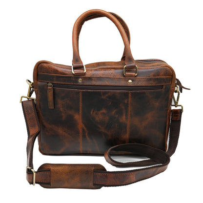 Capri Classic Leather Laptop Bag